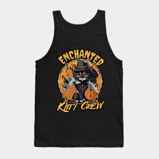 Enchanted Kitty Crew Halloween Black Cat Tank Top